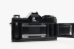 Canon AE-1 (Black Enamelled)  & 50mm 1.8 FDn Lens